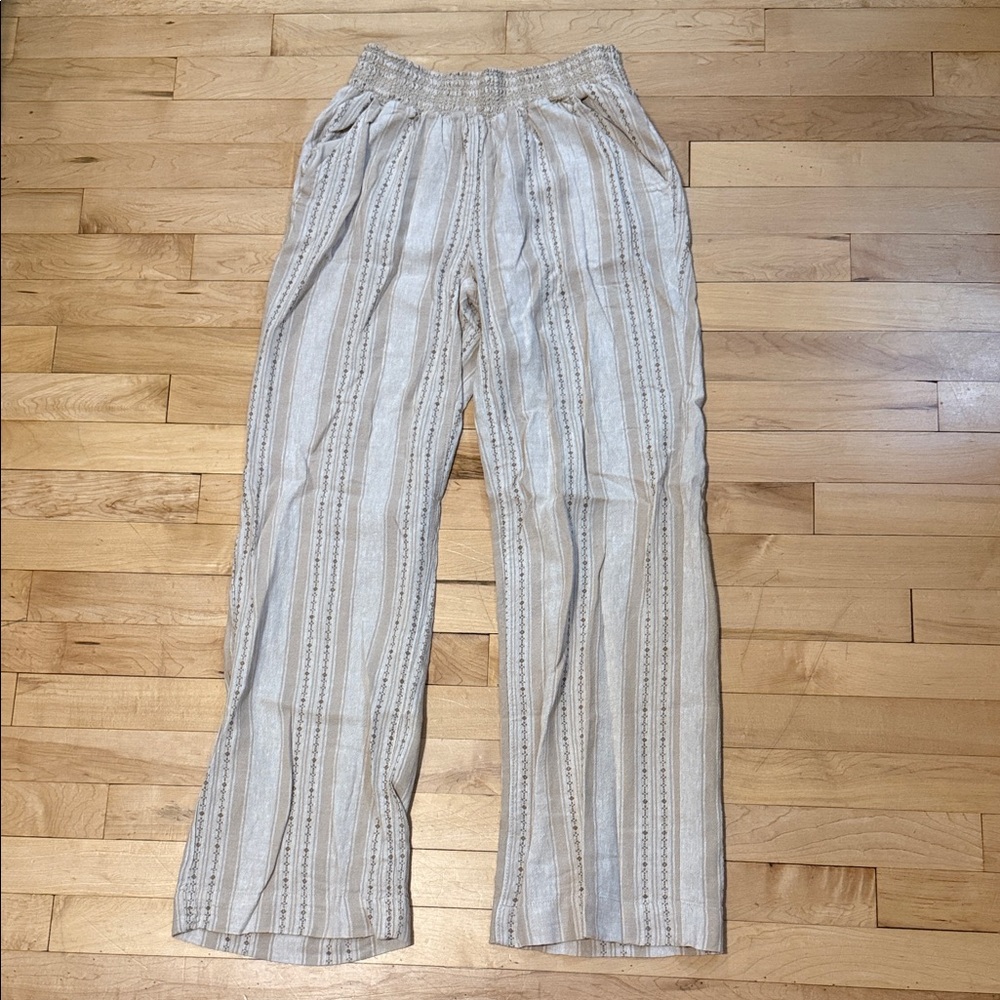 Briggs linen striped pants